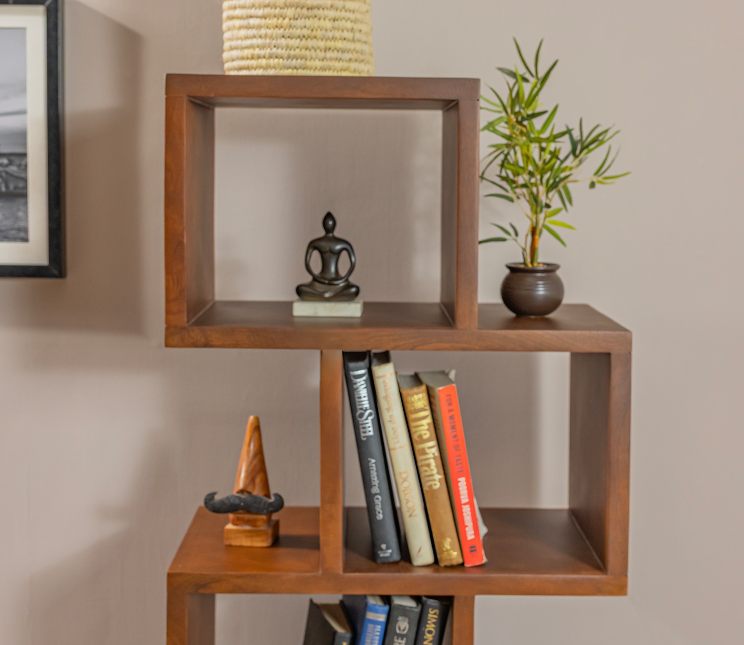 dakshyani staircase bookshelf in sheesham wood dakshyani staircase bookshelf in sheesham wood