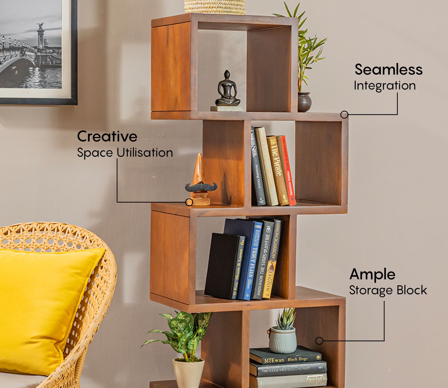 dakshyani staircase bookshelf in sheesham wood dakshyani staircase bookshelf in sheesham wood