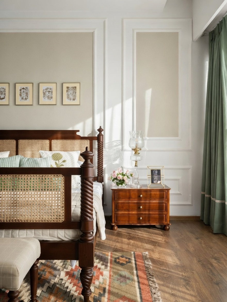dakshyani sheesham wood four poster cane weave bed dakshyani sheesham wood four poster cane weave bed