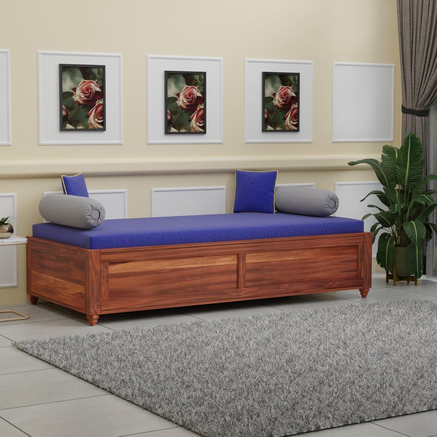 dakshyani sheesham wood low diwan bed with raised panel base dakshyani sheesham wood low diwan bed with raised panel base